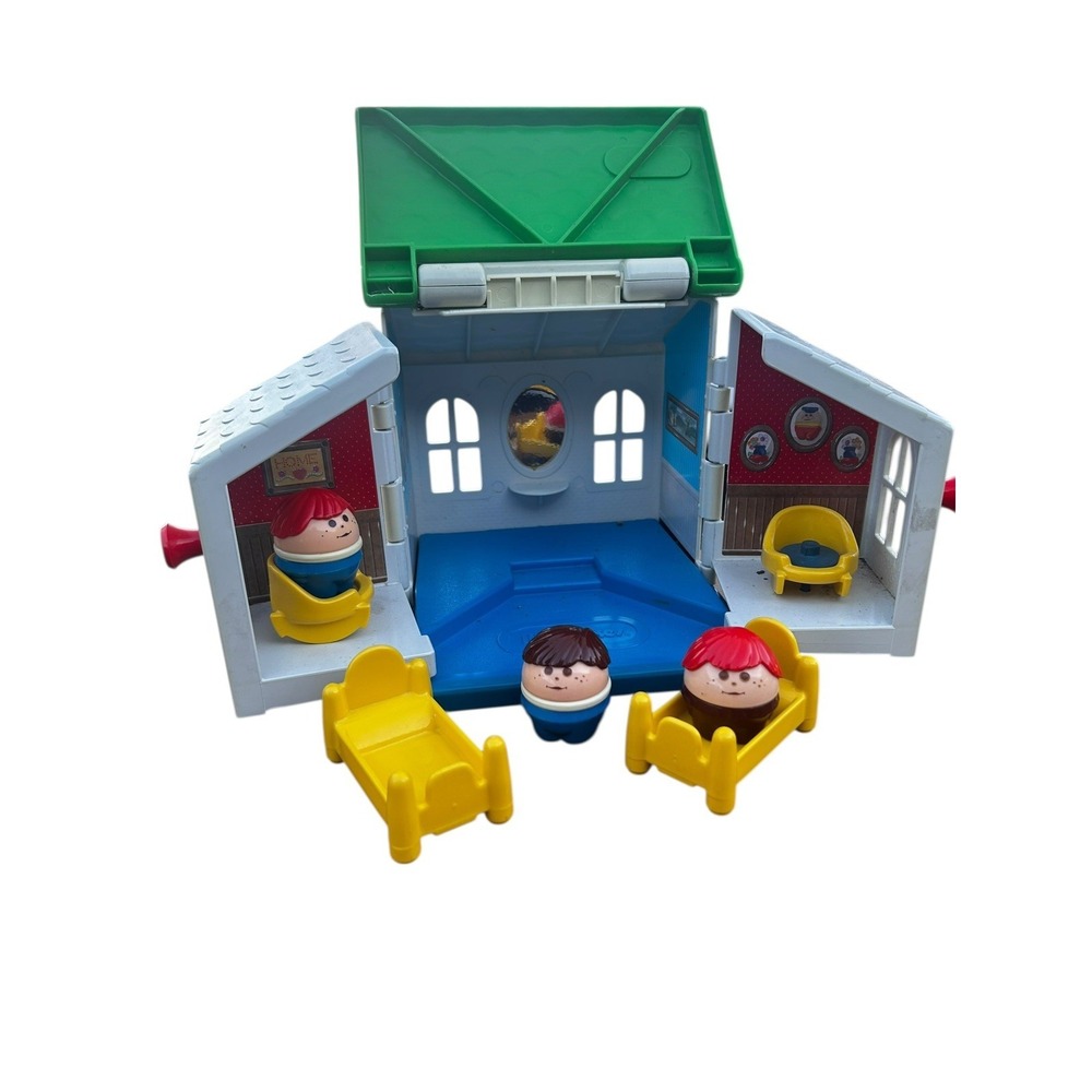 Little Tikes Toddle Tots House Carry Along Cottage Figures Furniture 1980s